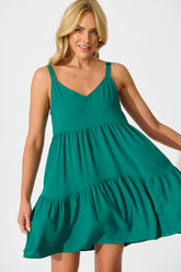 Teal Flowy Dress